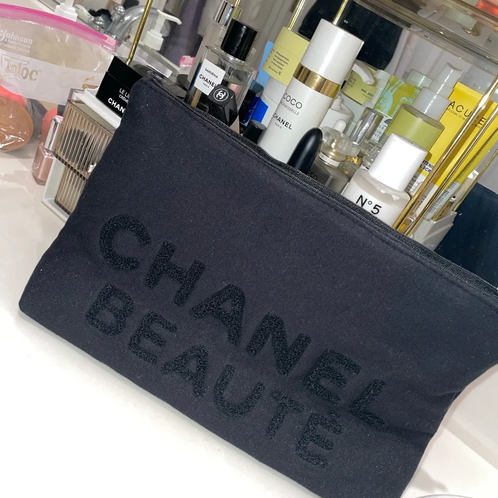 Chanel cosmetic Bag CC with Chanel box perfect xmas gift 🎁